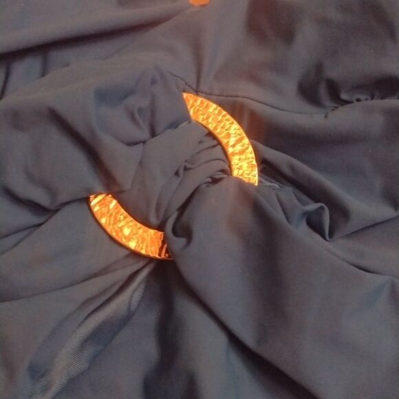 NWT Spanx Shaping Swimsuit One-piece Bayside Blue Halter 12 - Picture 4 of 16